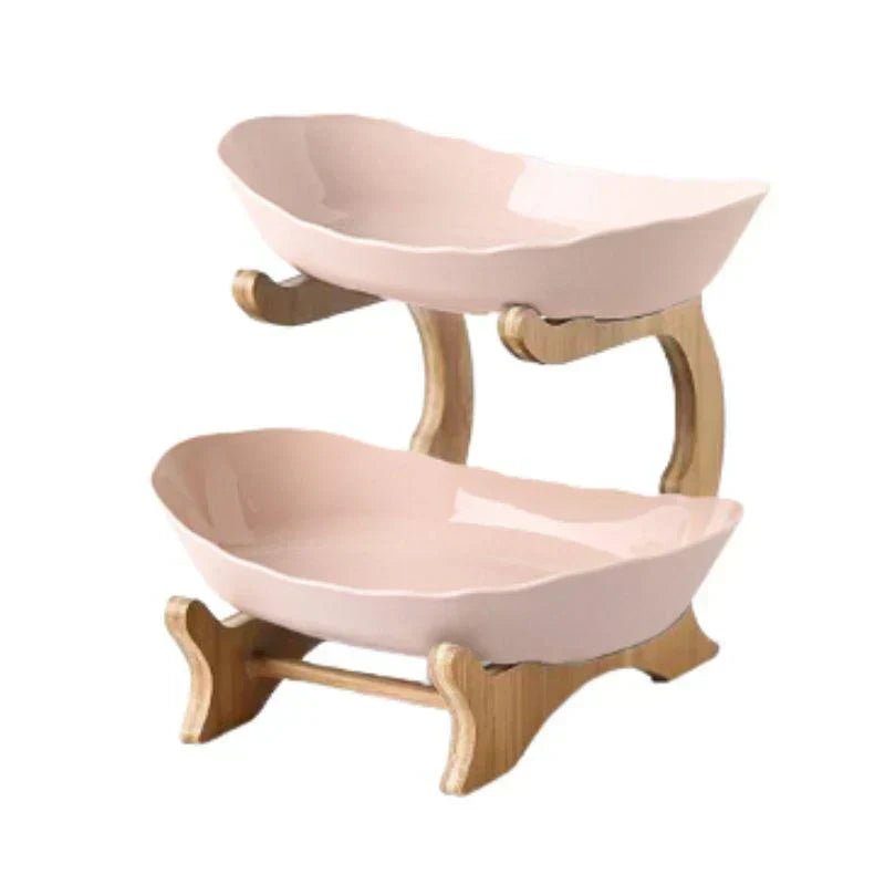 BowLift | BambuNest – Modern Bamboo Fruit Basket with Removable Trays & Multi-Tier Design