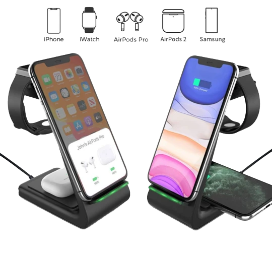 BowLift | 3-in-1 Wireless Charger for Smartphone, Smartwatch and Earbuds