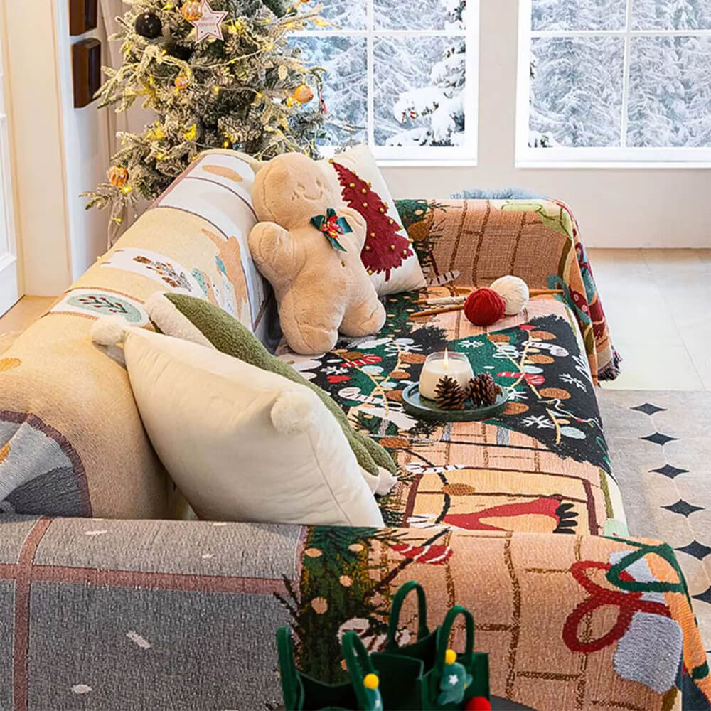 BowLift | Easy-care Christmas slipcover for sofas