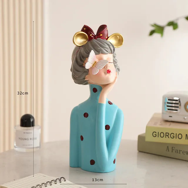 BowLift | FloralFinesse - Girl Vase Decor
