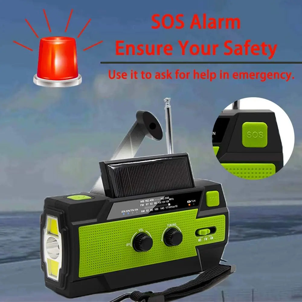 BowLift | Emergency Solar Radio with Power Bank and SOS Alarm
