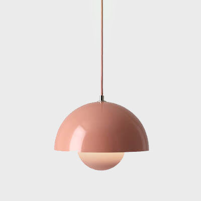 BowLift | Nordic Macaron 1-Light Half-Circle Dome Pendant Light