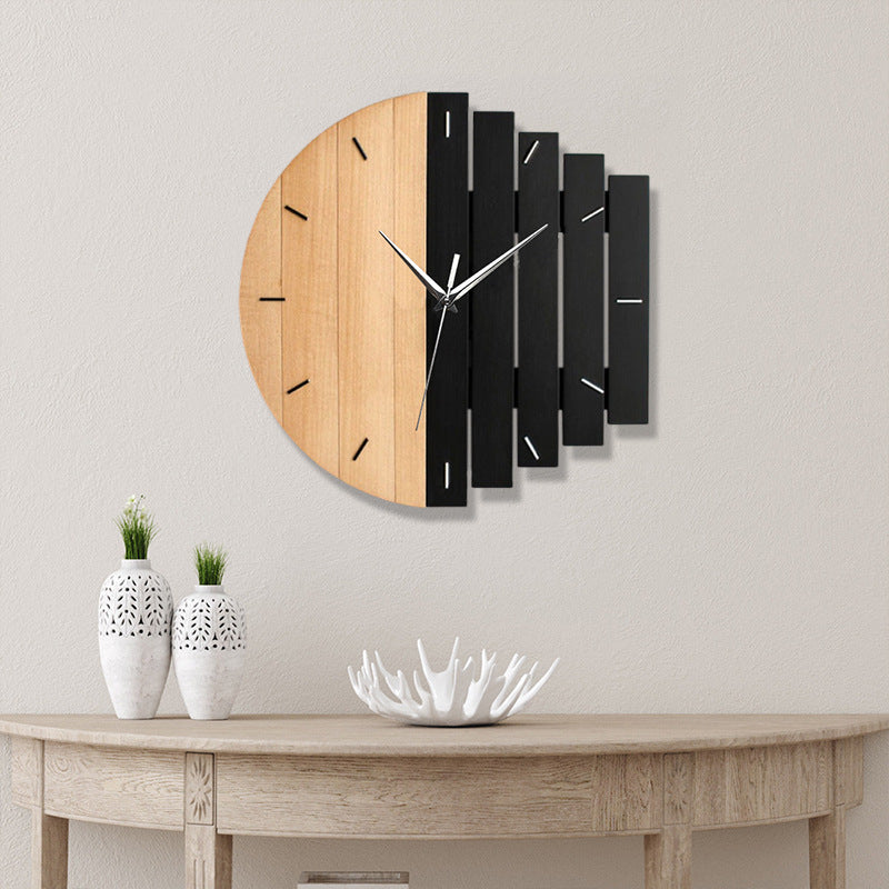 BowLift | Unique Wooden Analog Silent Wall Clock