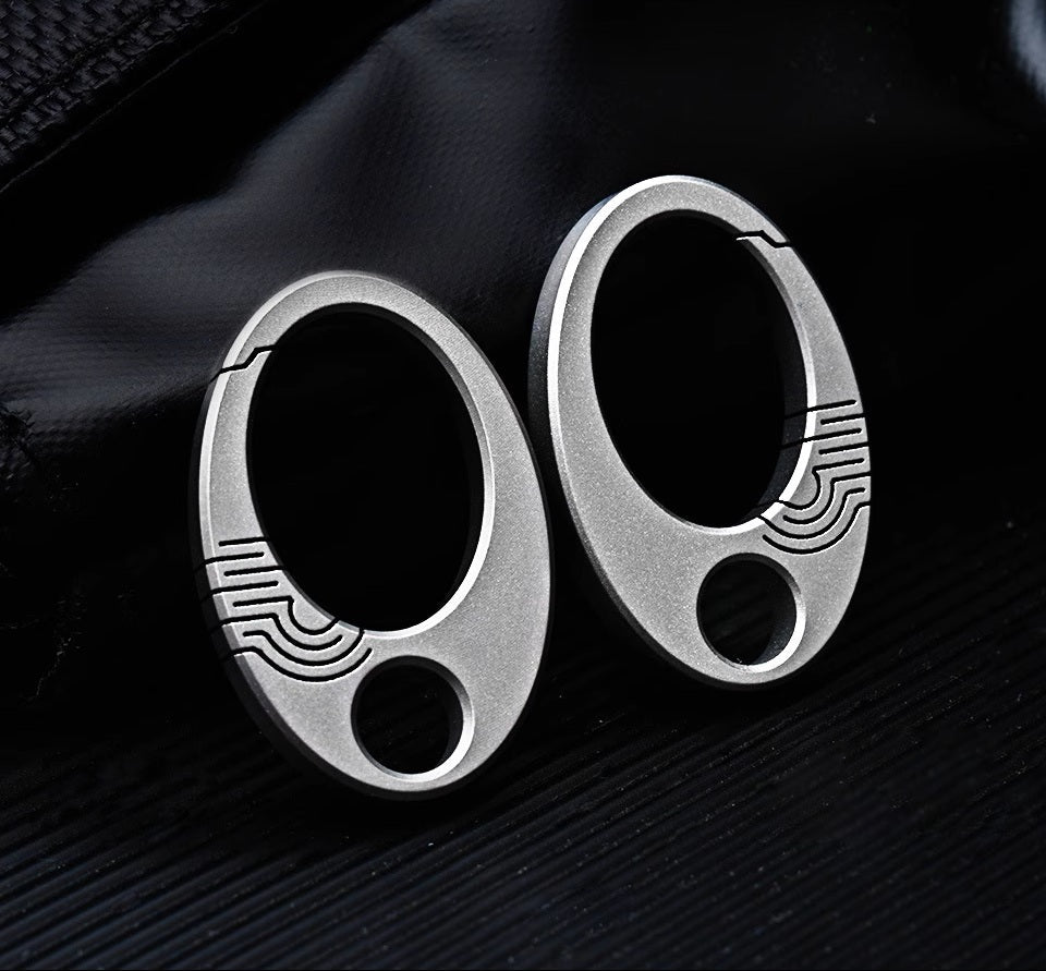 BowLift | Exquisite Mini Pure Titanium Keychain: EDC Press-Lock Charm Tool