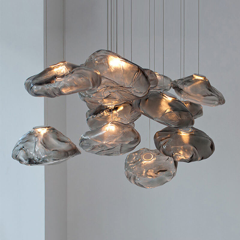 BowLift | CloudNova Glass Pendant Light | Modern Design | Unique Cloud Look | Ambient Lighting