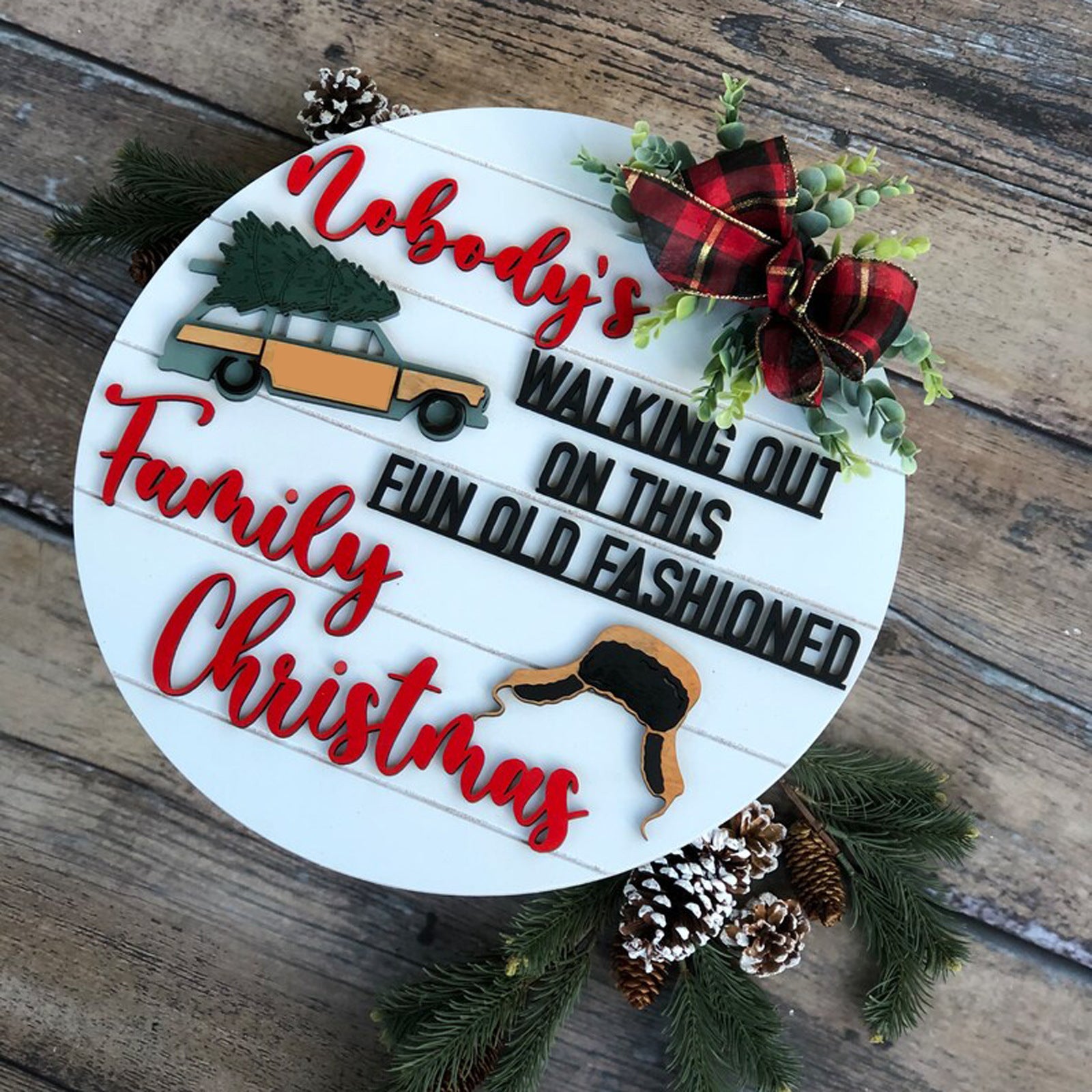 BowLift | Funny Christmas Vacation Theme Door Hanger