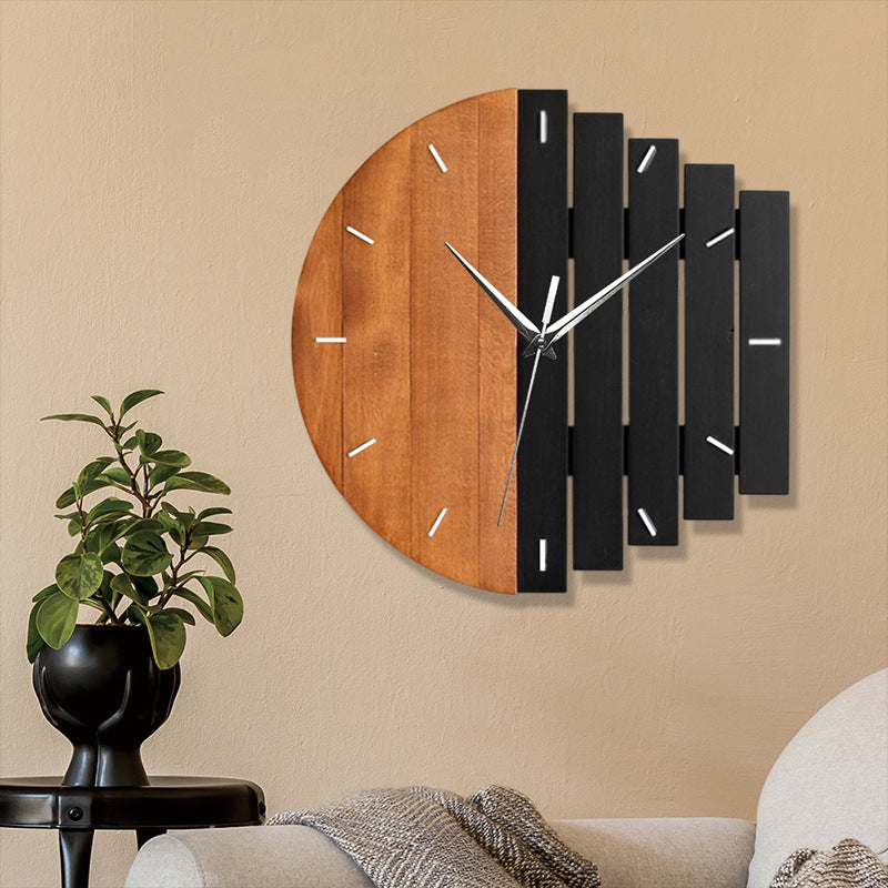 BowLift | Unique Wooden Analog Silent Wall Clock