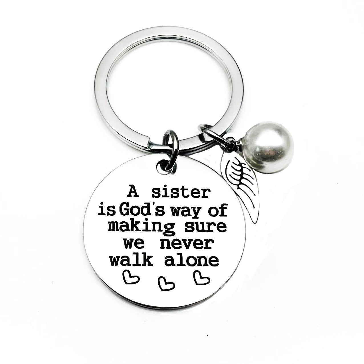 BowLift | A sister is God's way of making sure we never walk alone keychain