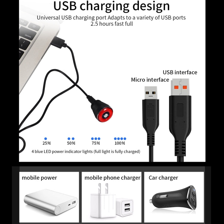 BowLift | Antusi Q5 Bike Tail Light Automatic Brake Induction Lights