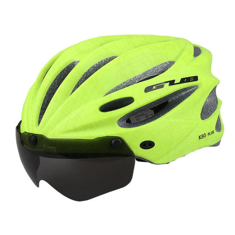 BowLift | GUB K80 Plus Bicycle Helmet With Visor And Goggles (Fluorescent Green)