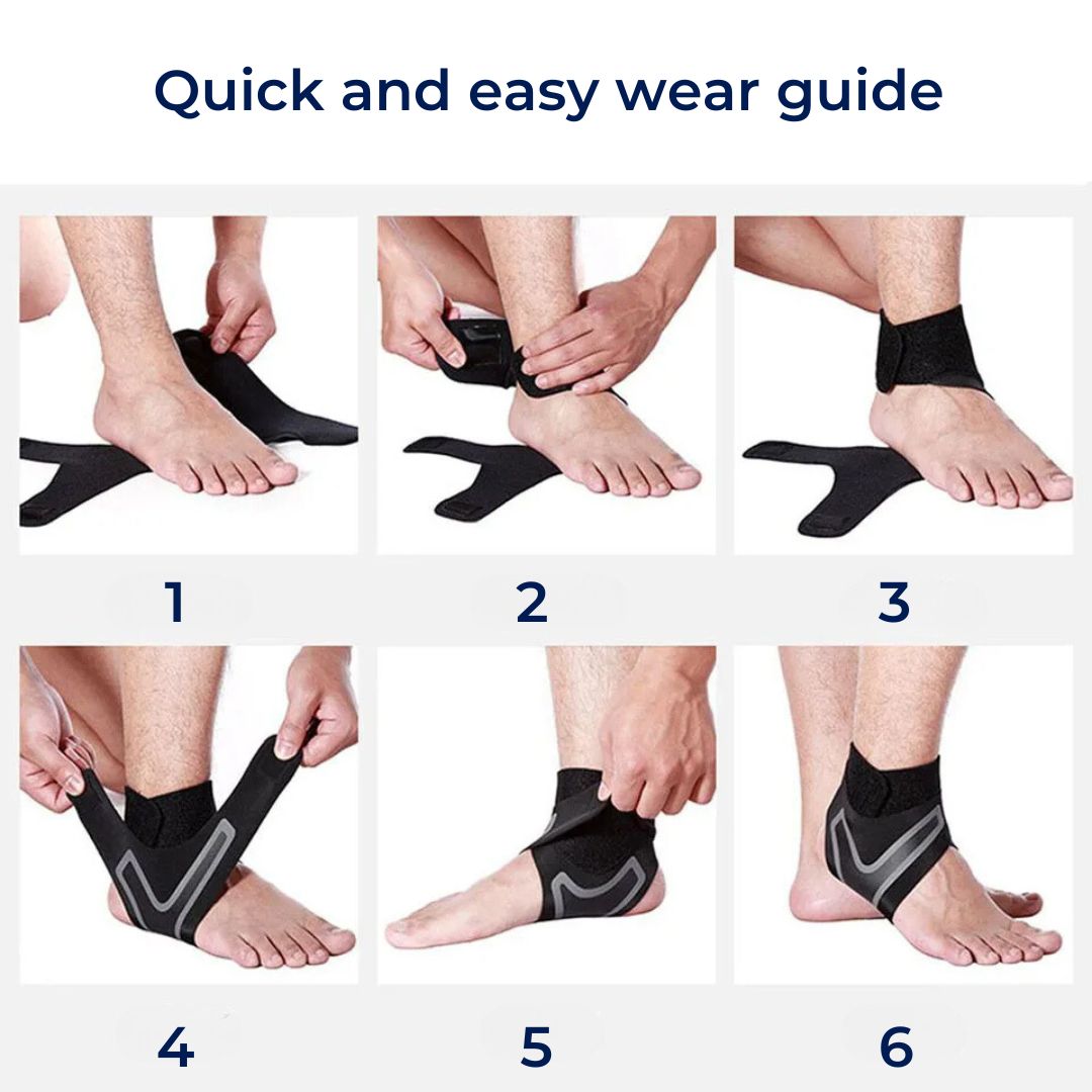 BowLift | Adjustable Elastic Ankle Brace for Injury Recovery & Daily Support - Comfortable Ankle Stabilizer for Sports & Active Lifestyle