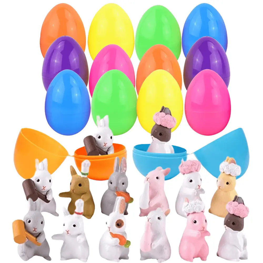 BowLift | Easter Bunny Stress Ball – Fun, Safe & Perfect for the Easter Egg Hunt (12 Bunnies in an Egg)