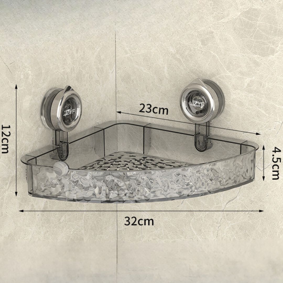 BowLift | Bathroom Suction Cup Corner Shelf