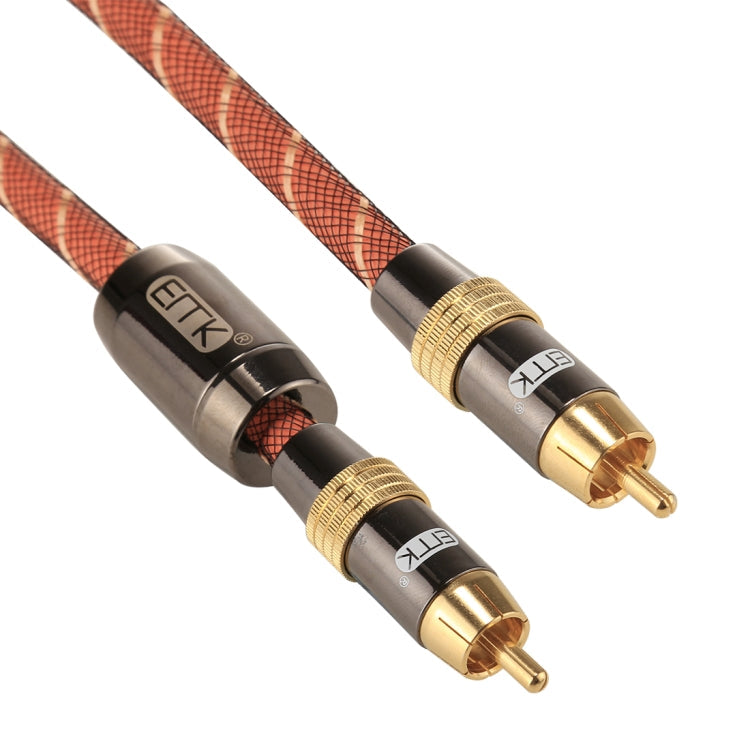 BowLift | EMK TZ/A 8m OD8.0mm gold-plated metal head RCA to RCA plug digital coaxial interconnect cable audio / video RCA cable