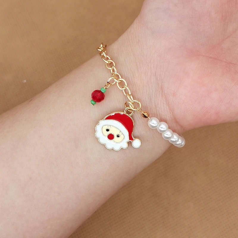 BowLift | Festive charm bracelet with shimmering beads for Christmas