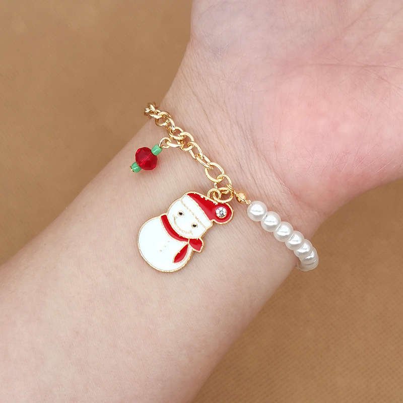 BowLift | Festive charm bracelet with shimmering beads for Christmas