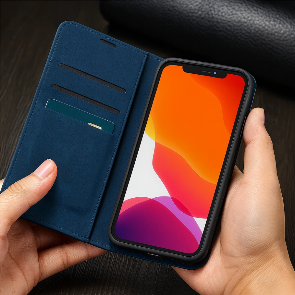 BowLift | Phone Case Leather Magnetic Shockproof Slim Cover