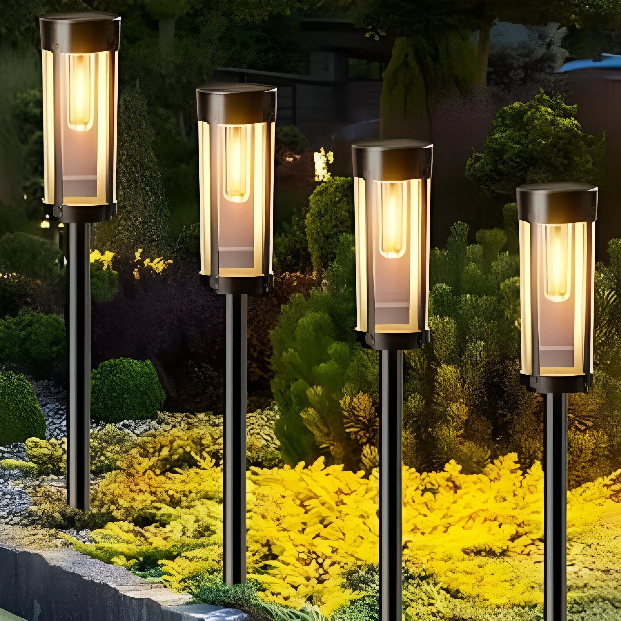 LumiGlow – Solar Garden Pathway Garden Lights