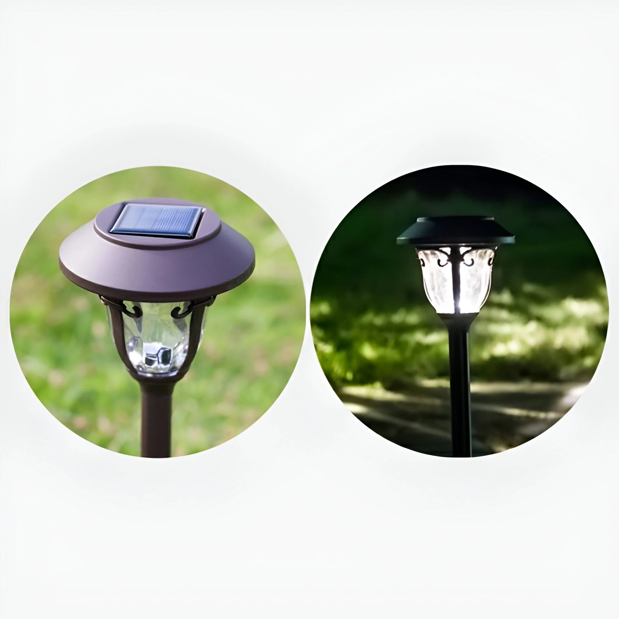 LumiPost – Solar Metal & Glass Outdoor Garden Light