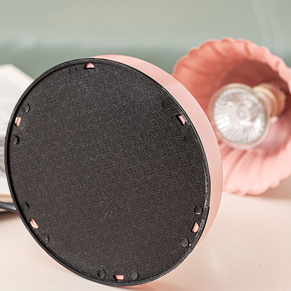 BowLift | BloomAura – Charming Pink Glass Table Lamp