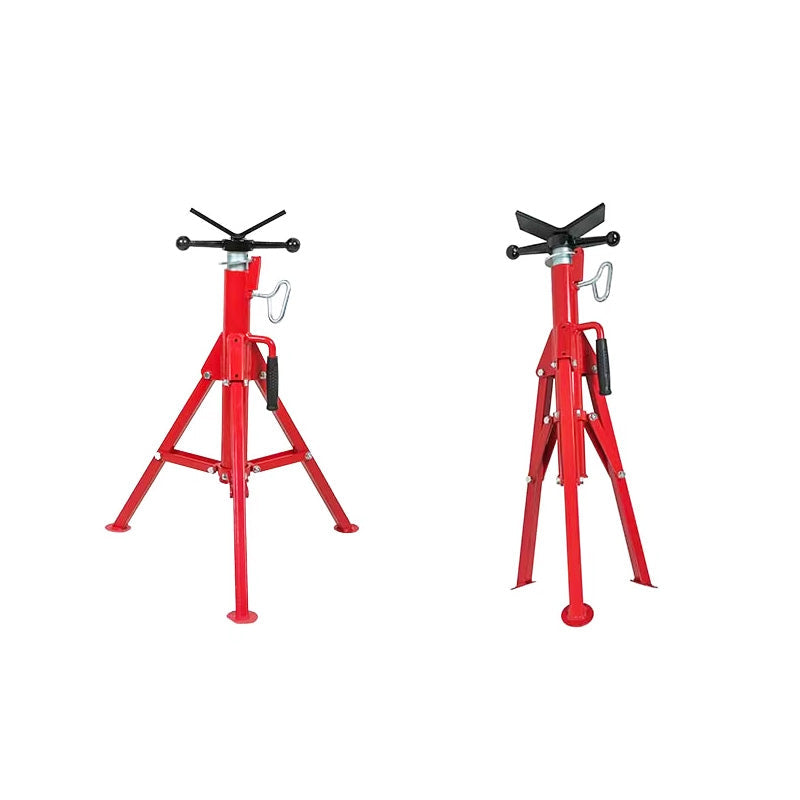 BowLift | V-Head Steel Pipe Stands 12 Inch Adjustable Height 28"-52" Durable Pipe Jack Stand For Sale