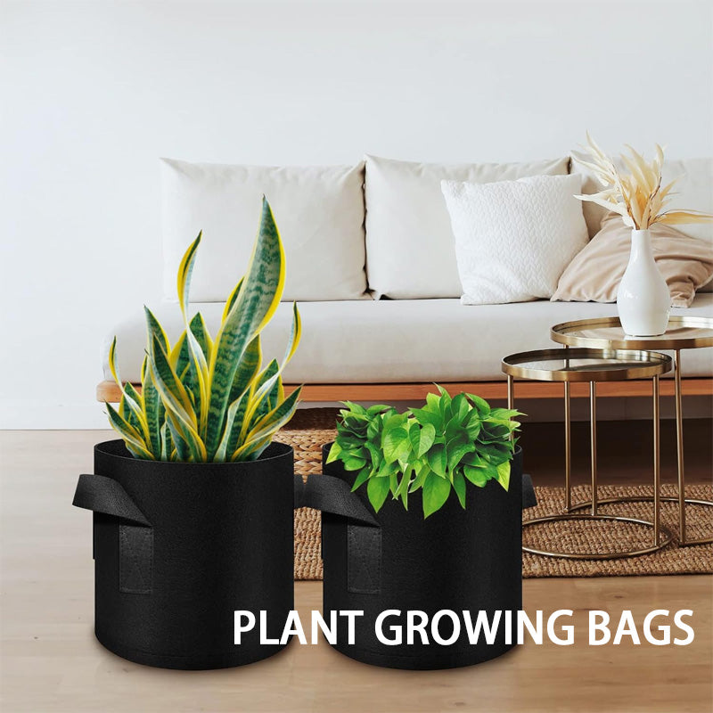BowLift | 12 Pack 10 Gallon Plant Grow Bags, Thick Non-Woven Plant Pots With Handles For Garden Planting