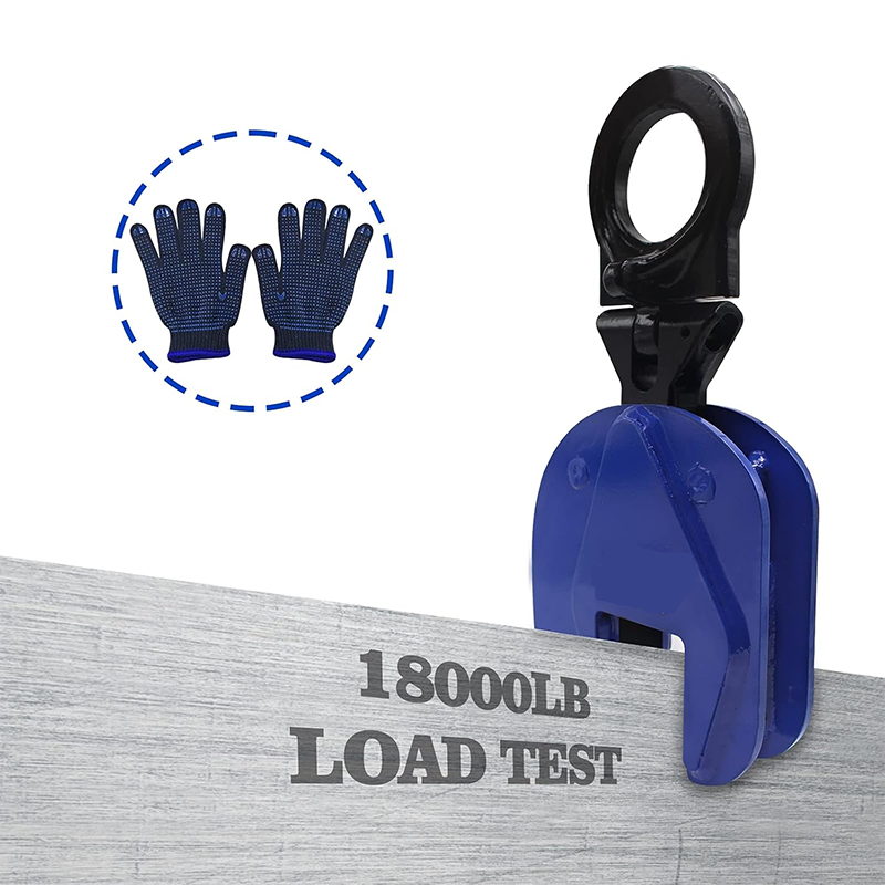 BowLift | Vertical Panel Clamp, 4400lbs/2T Panel Lifting Clamp Jaws Open Up to 1.3" for Lifting and Transporting