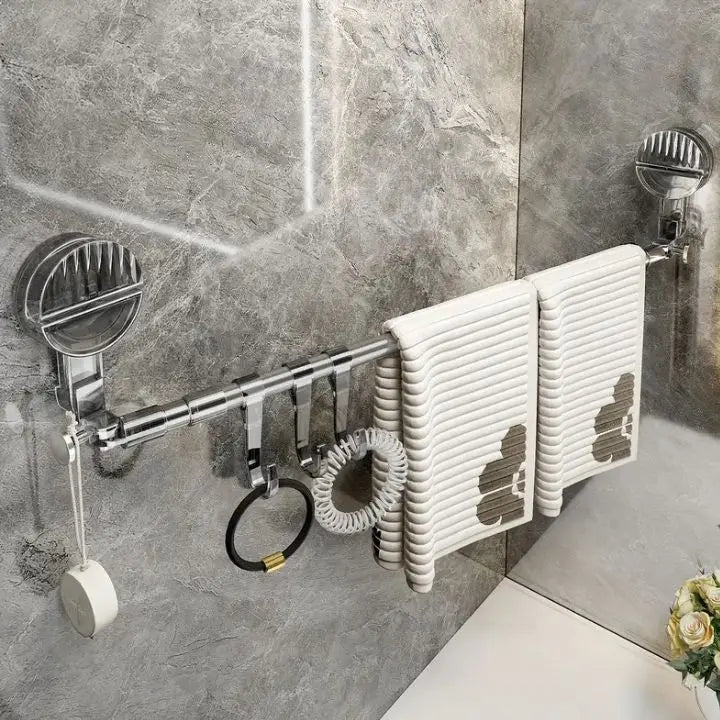 BowLift | Towel holder with suction cup – No drilling, ready to use immediately