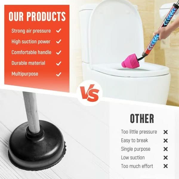 BowLift | High-Pressure Toilet Plunger for Fast Clog Removal