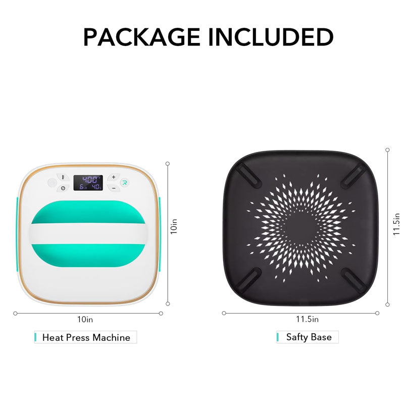 BowLift | T-Shirt Heat Press, 10"X10 Portable Heat Press, Sublimation Iron, Easy To Iron, For Hats, Bags, Heat Transfer Projects