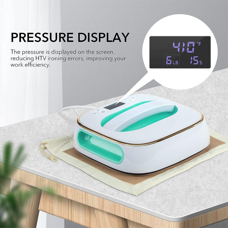 BowLift | T-Shirt Heat Press, 10"X10 Portable Heat Press, Sublimation Iron, Easy To Iron, For Hats, Bags, Heat Transfer Projects