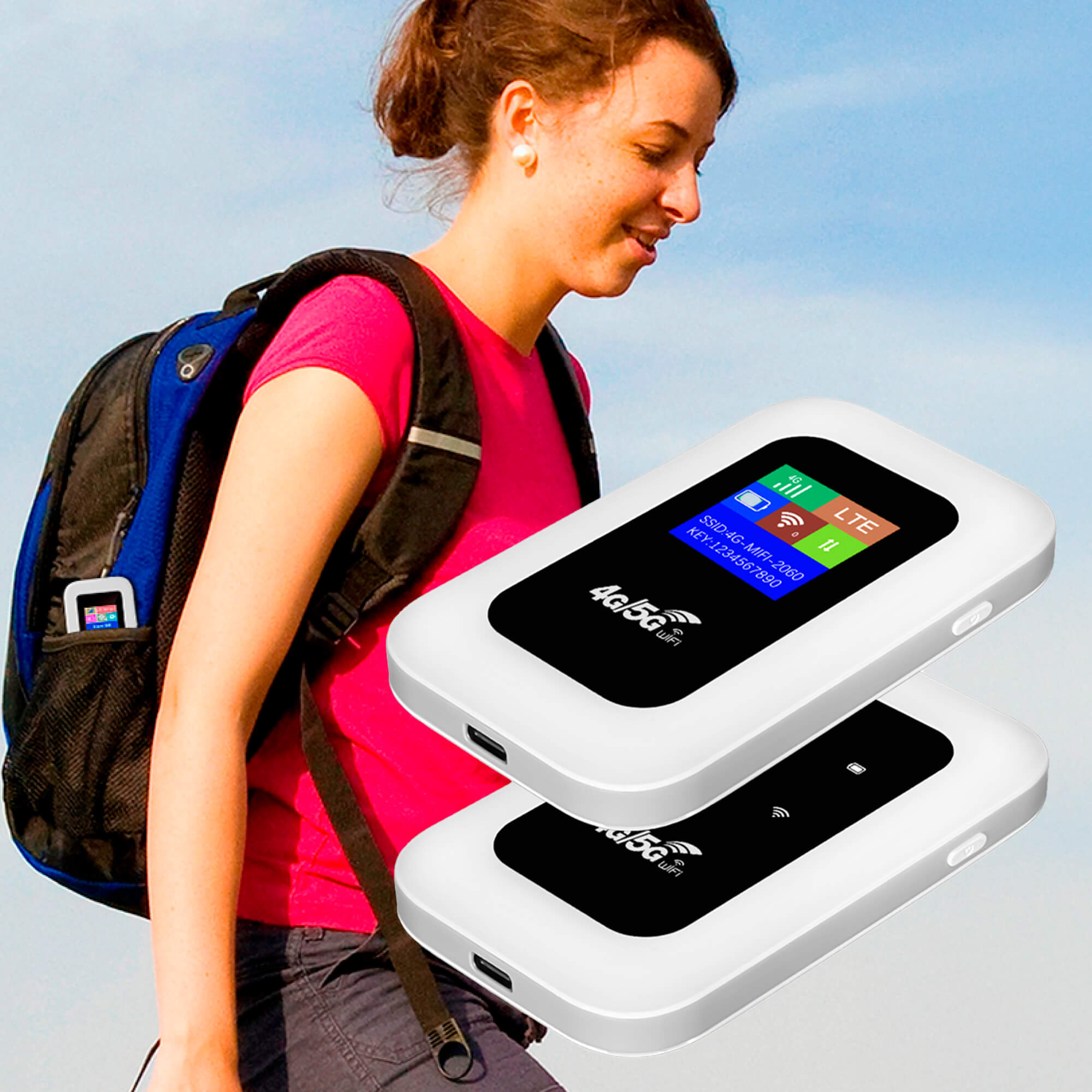 BowLift | Portable 5G Wi-Fi Router | Secure, High-Speed Connection for Travel & Home Use