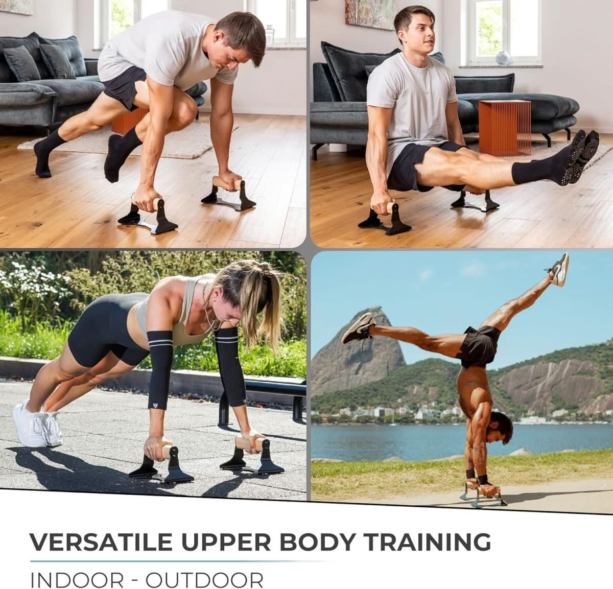 BowLift | Ergonomic wooden parallettes for safe push-up training