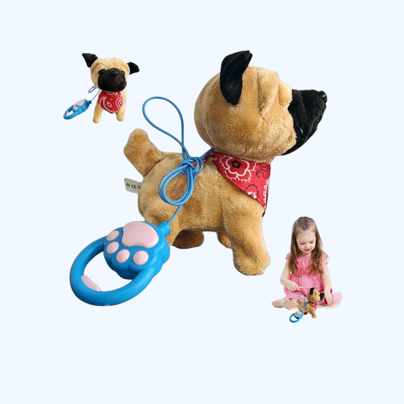 BowLift | Interdraft Plush Puppy Toy – Electronic Pet with Remote Control & Leash – Walking & Barking Dog for Kids