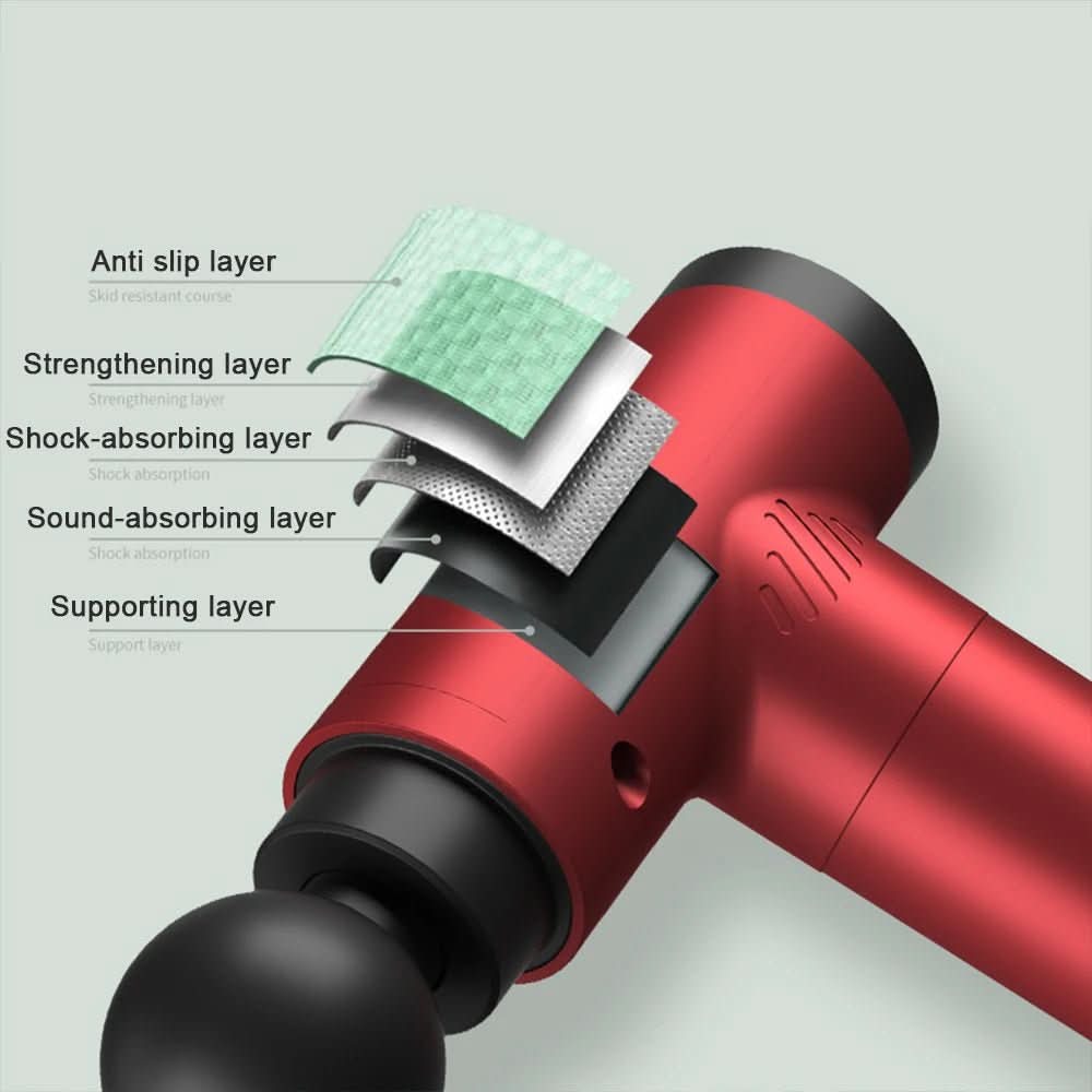 BowLift | Compact fascia gun with 6 settings & 4 massage heads