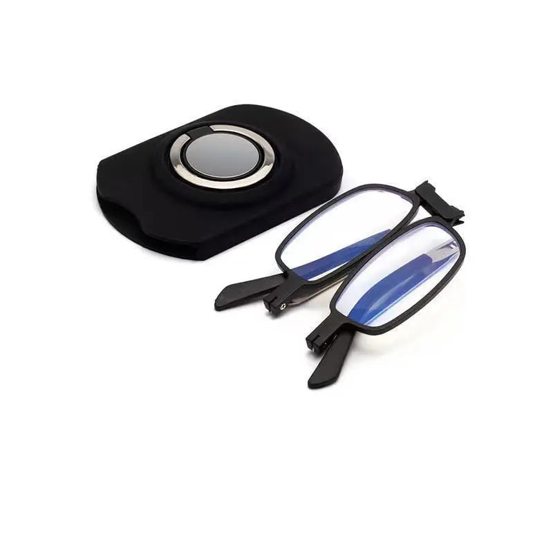 BowLift | Rimless progressive reading glasses with blue light filter and titanium frame