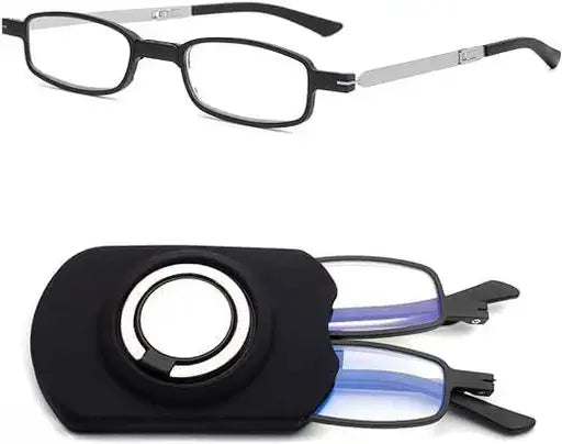 BowLift | Rimless progressive reading glasses with blue light filter and titanium frame