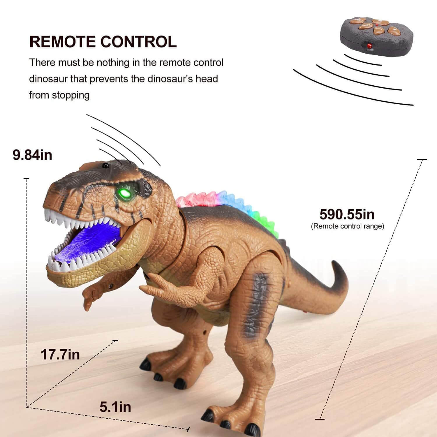BowLift | Control the T-Rex dinosaur with LED lighting