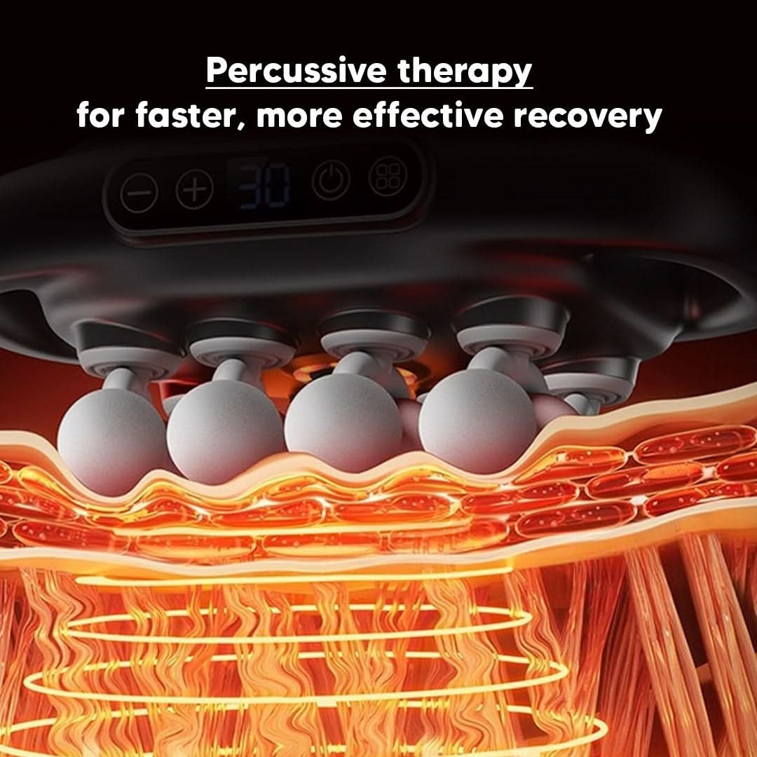 BowLift | Deep tissue massager with heat therapy & 16 rotating nodes