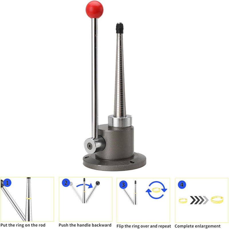 BowLift | Ring Stretcher Reducer 4 Splines Ring Size 1-14 Adjustment Tool Jewelry Making Machine  for Jewelry Repair Store