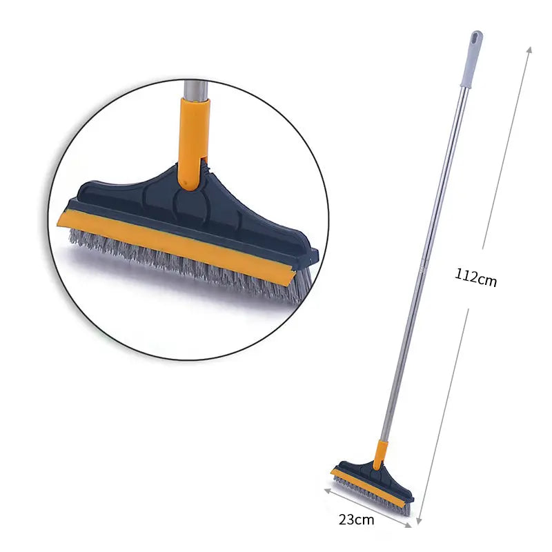 BowLift | Robust Floor Cleaning Brush with Long Handle – Effortlessly Deep Clean