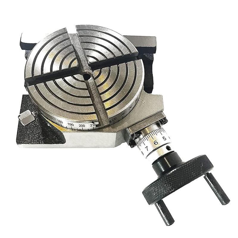 BowLift | Rotary Table for Milling Machines,4inch(100mm),4-Slot Milling Rotary Table,for Milling with Indexing Plate Set for Precision Milling Drilling