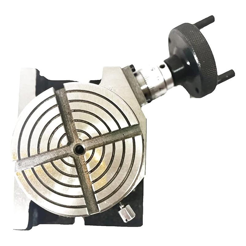 BowLift | Rotary Table for Milling Machines,4inch(100mm),4-Slot Milling Rotary Table,for Milling with Indexing Plate Set for Precision Milling Drilling