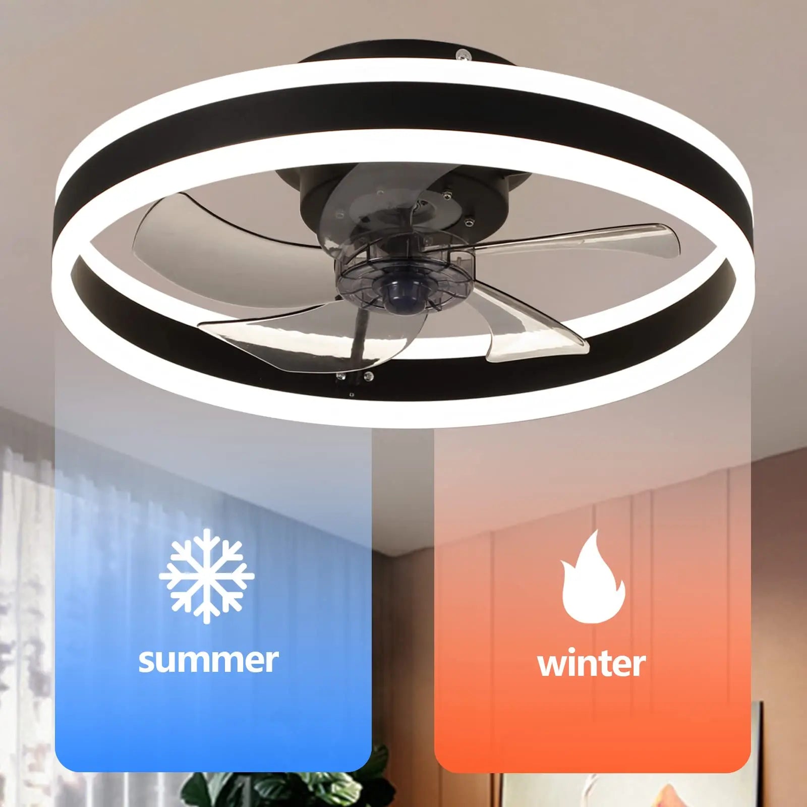 BowLift | Aura Silent LED Ceiling Fan Light