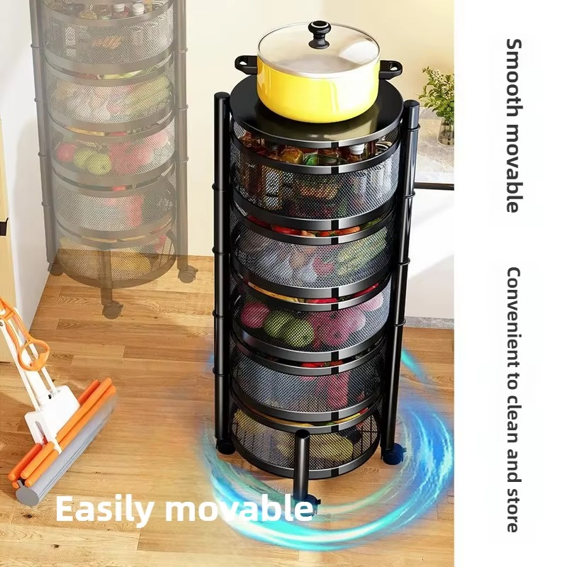 BowLift | 360° Rotating Multi-Layer Kitchen Round Storage Rack