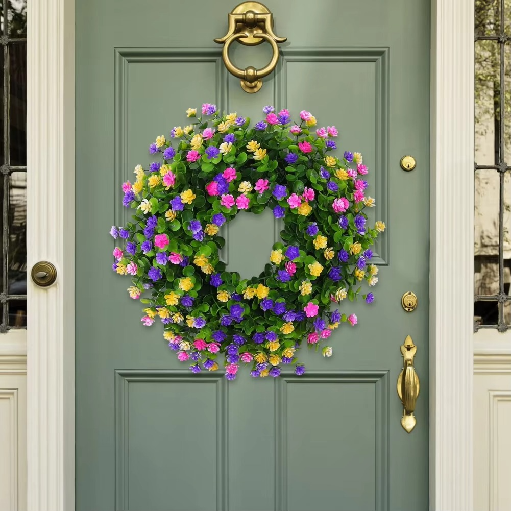 BowLift | Artificial Floral Wreath for Front Door, Window, and Seasonal Home Decor