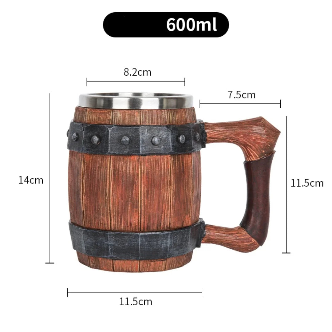 BowLift | 3D Viking-Style Wooden Mug