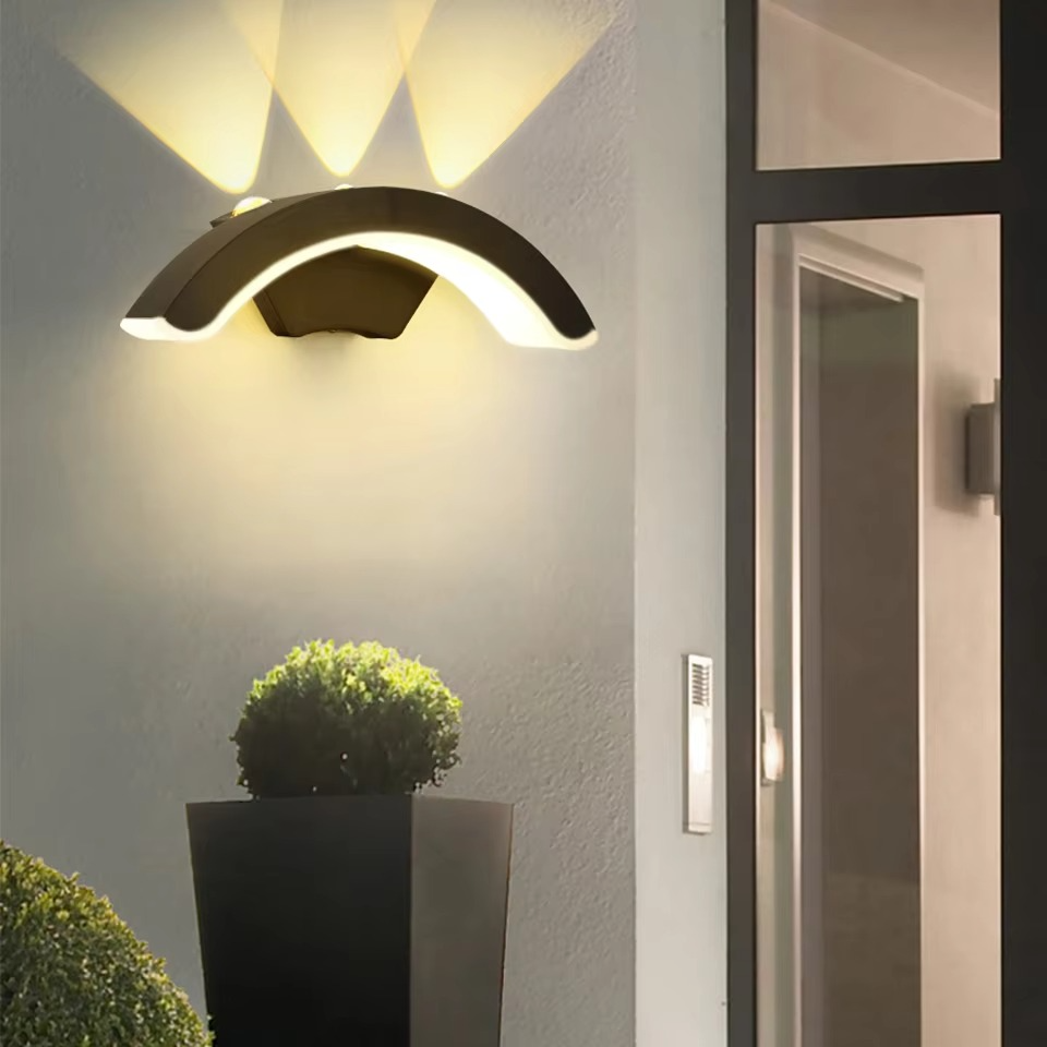 BowLift | Elegant 10W Waterproof LED Outdoor Wall Sconce for Garden and Balcony - Dual Voltage