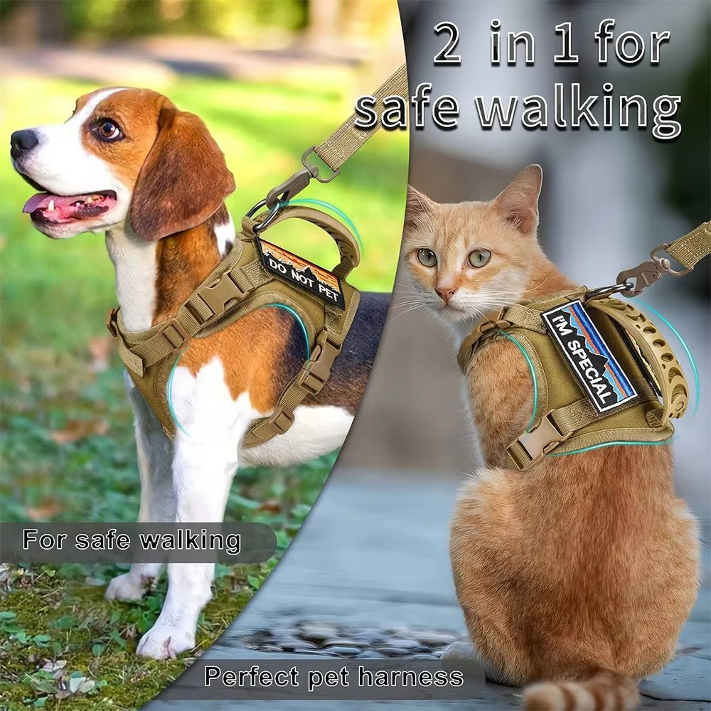 BowLift | Adjustable Tactical Pet Harness with Control Handle for Cats and Large Dogs