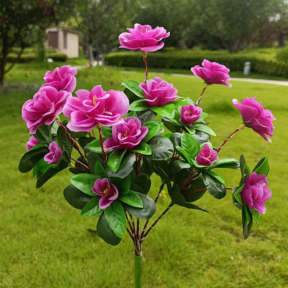 BowLift | FloraGlow Solar Garden Lamp | Azalea Design | LED | Weatherproof & Wireless | 8h Light Time